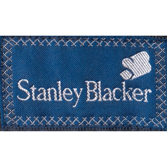 VTG Stanley Blacker Sport Coat Jacket Blazer Plaid Gray Two Button Sz 46R EUC - Picture 10 of 13